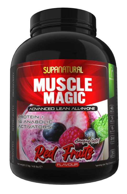 Muscle Magic Vegan, Advanced All-In-One - Red Fruits   2 .1kg