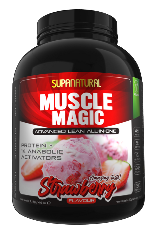 Muscle Magic Vegan, Advanced All-In-One - Strawberry 2.1kg