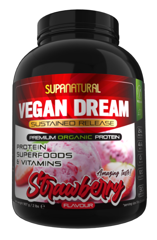 Vegan Dream, Organic (Sustained Release) - Strawberry 907g