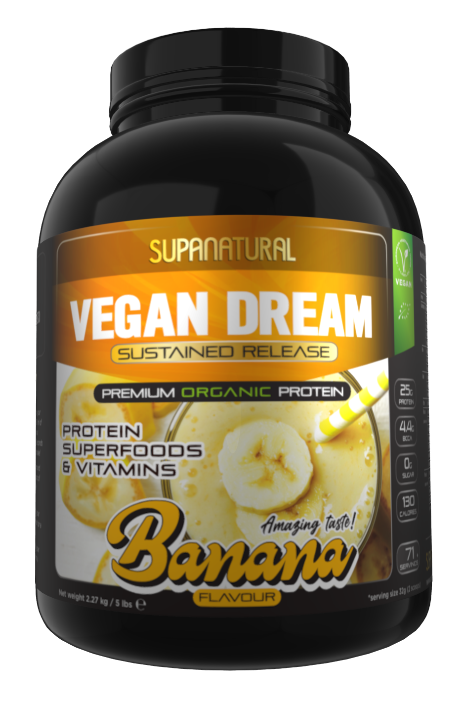 Vegan Dream, Organic (Sustained Release) - Banana 2.27kg