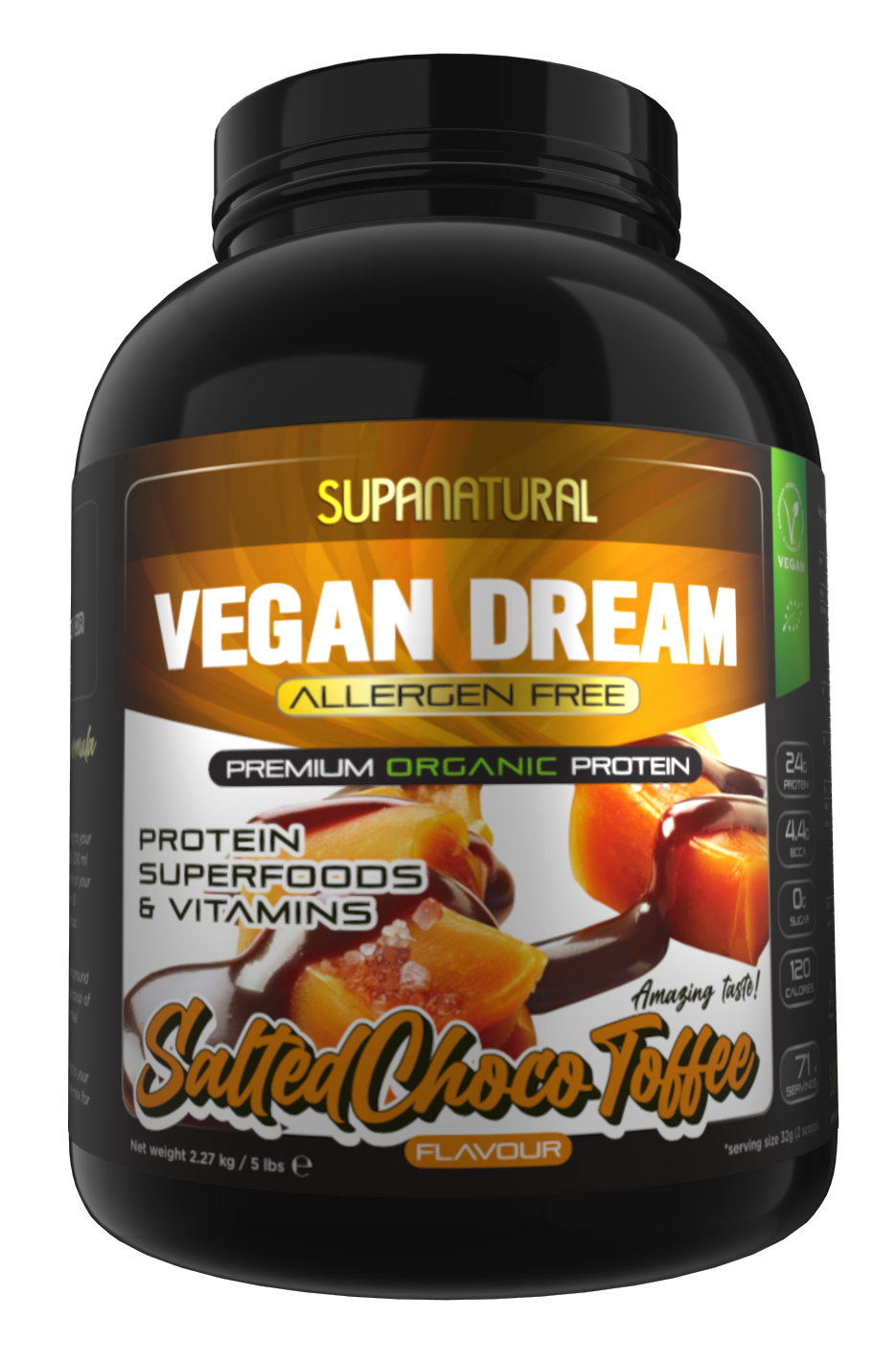 Vegan Dream, Organic (Allergen Free) - Salted Choco Toffee 907g