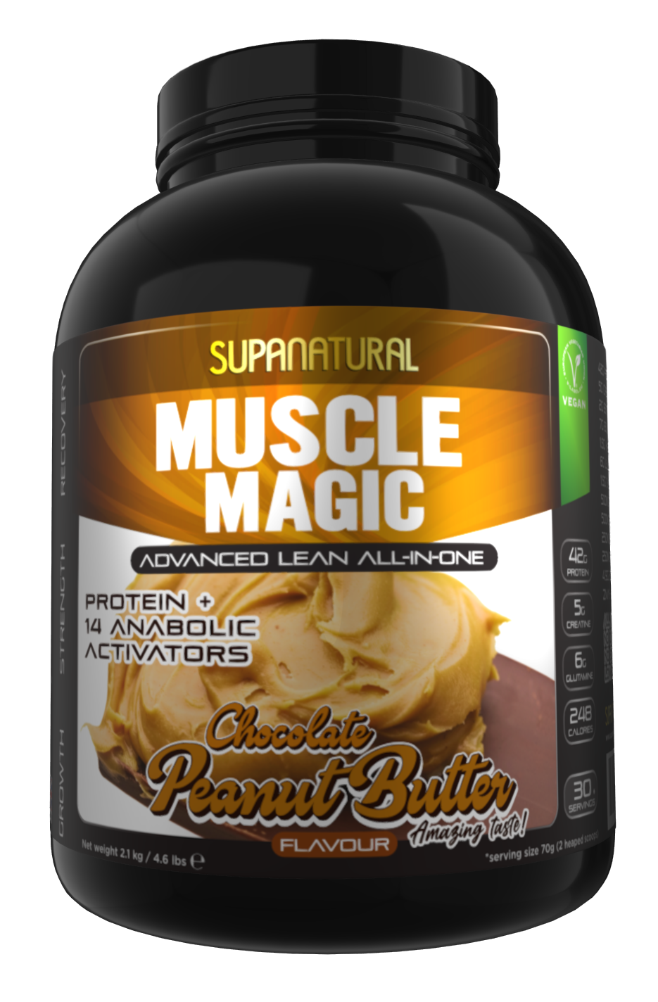 Muscle Magic Vegan, Advanced All-In-One - Chocolate Peanut Butter 2.1kg