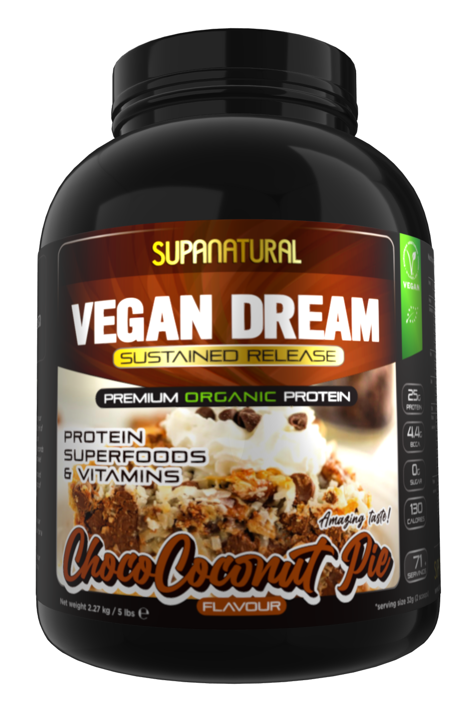 Vegan Dream, Organic (Sustained Release) - Choco Coconut Pie 2.27kg